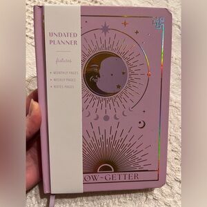 Planner Glow Getter - Undated Planning Calendar Notebook in Hardcover Lavender